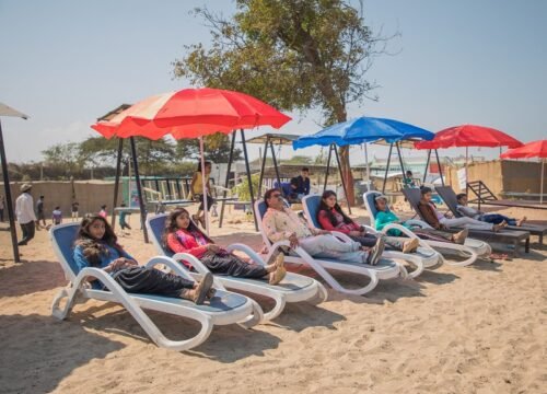relaxing and Enjoying the beach