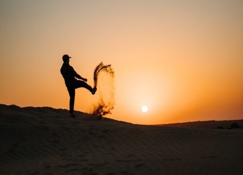 Desert sand Playing