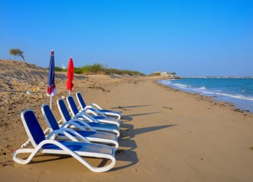 Relaxing view of the Beach