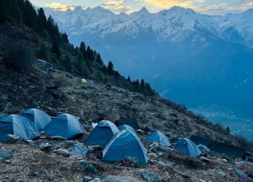 Trekking in the tent